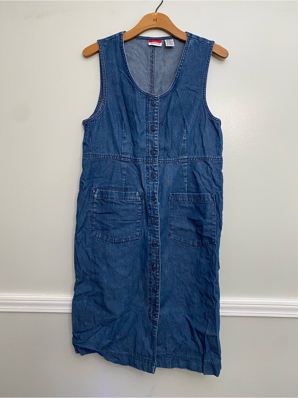 Vintage LL Bean Denim Maxi Dress - 10P